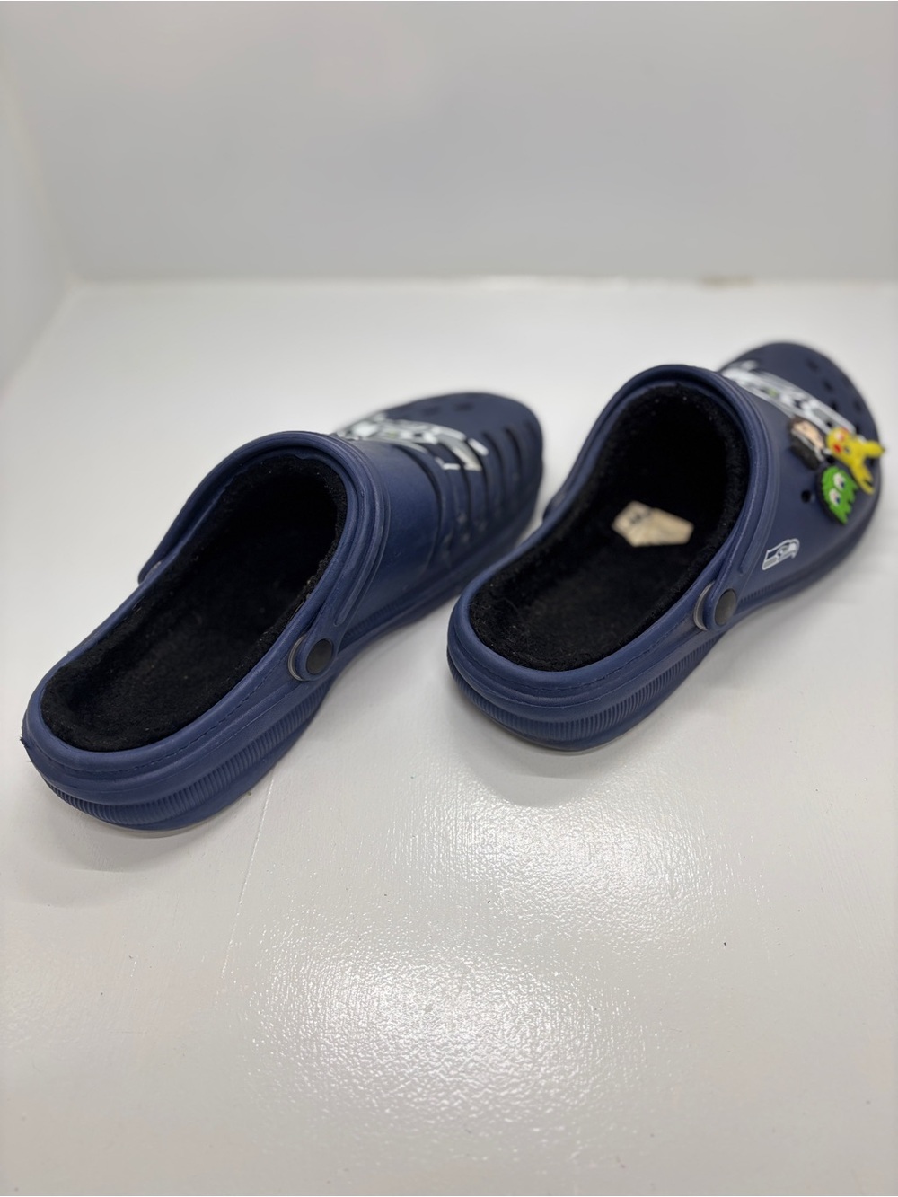 FOCO Seattle Seahawks Fleece Lined Clogs Men’s 9-10 Navy NFL Slip On Shoes - Picture 11 of 13